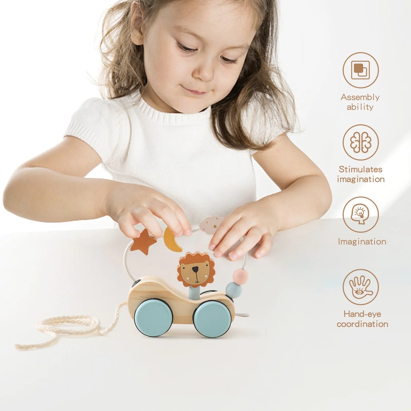 Wooden Activity Children's Toy Train Set