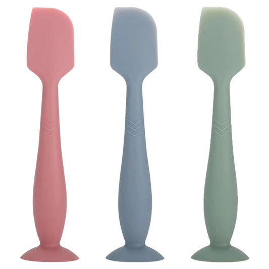 3-Pack Diaper Cream Spatula Set (pink, blue, and green)