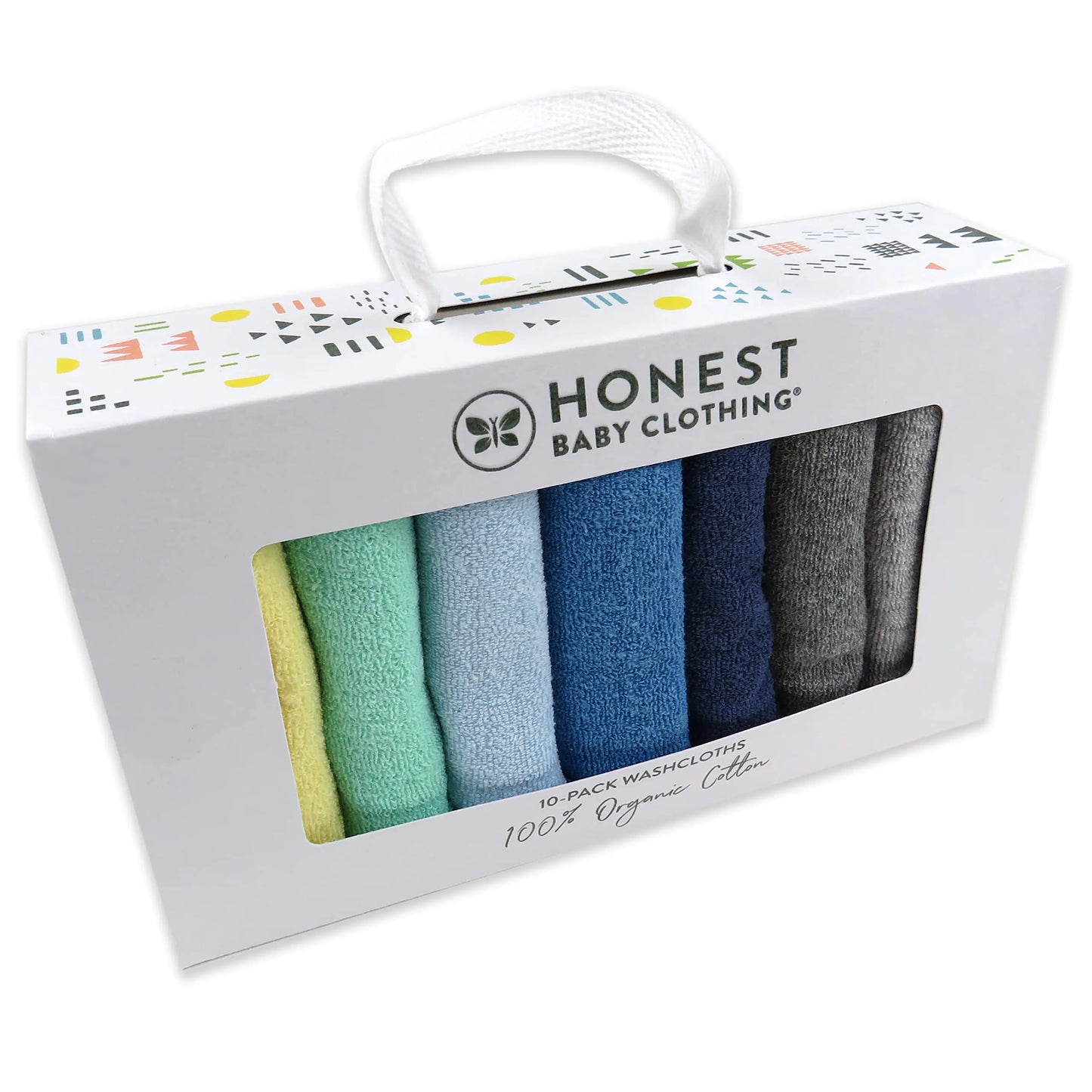 HonestBaby Organic Cotton Baby Washcloths – Ultra-Soft, Absorbent & Perfect for Delicate Skin