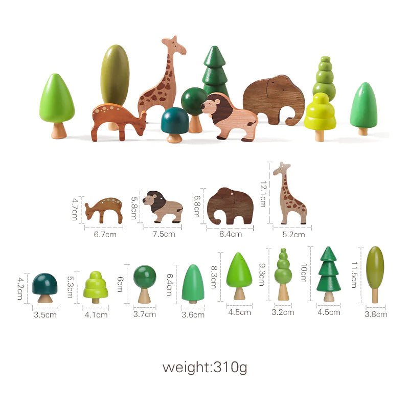 Wooden Animal Stacking Balance Toy – Fun & Educational Playtime