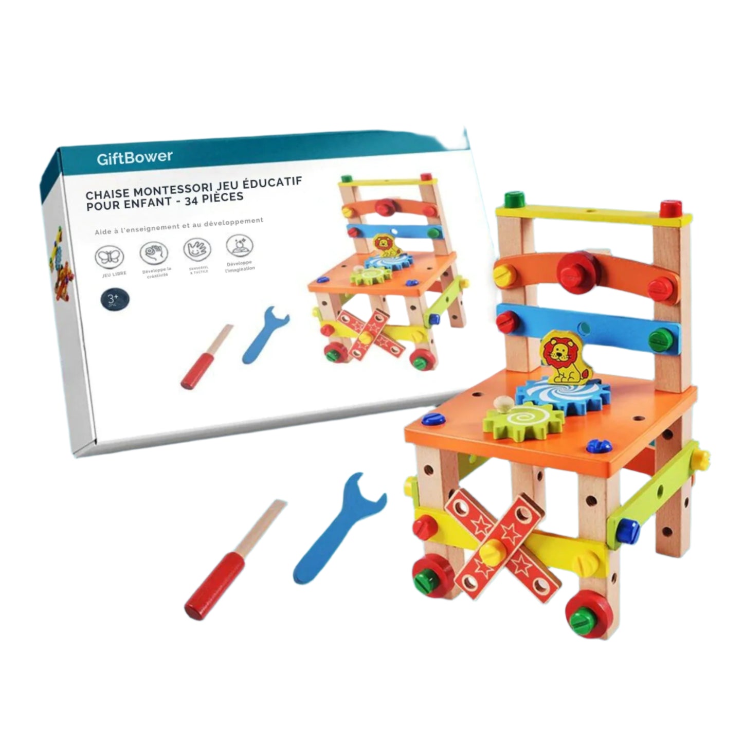 BricoKid" Montessori Build-A-Chair Set