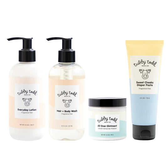 TUBBY TODD Organic Baby Bath & Skincare Kit – Gentle, Nourishing & Perfect for Sensitive Skin