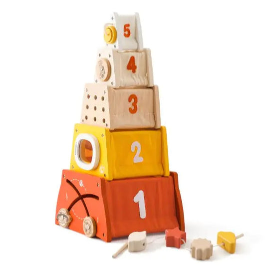 Montessori Teaching Toys: Wooden 5-in-1 Educational Toy