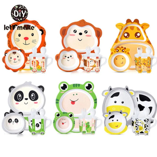 Bamboo Kitchen Utensils: Children’s Bamboo Fiber Dish Set