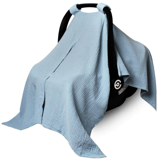 Organic Baby Products: Organic Muslin Car Seat Cover